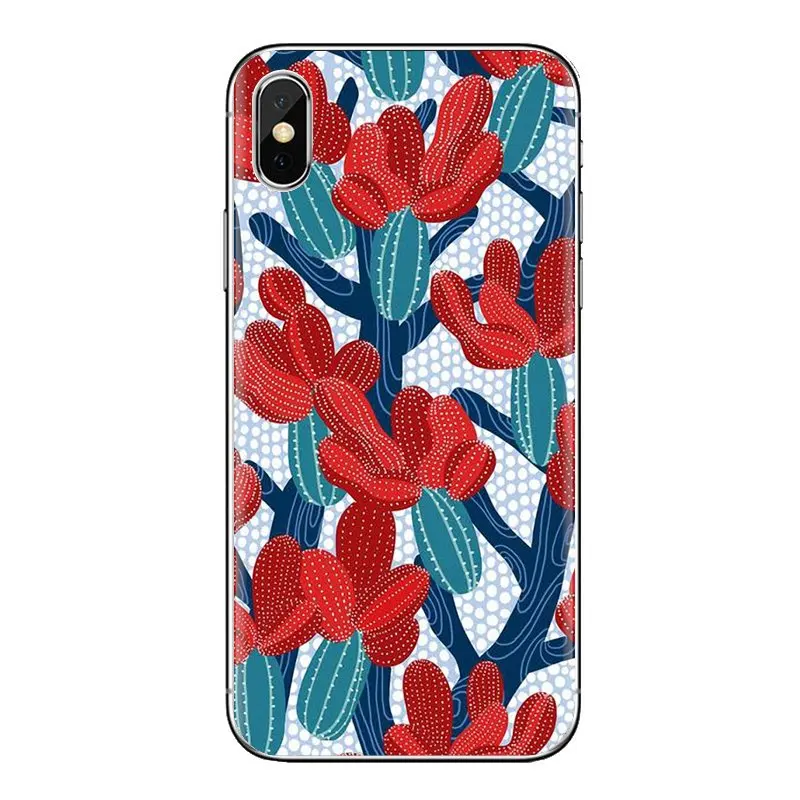 Cactus Flowers Green Plants Desert For Huawei Nova 2 3 2i 3i Y6 Y7 Y9 Prime Pro GR3 GR5 2017 2018 2019 Y5II Y6II Soft Shell Case |