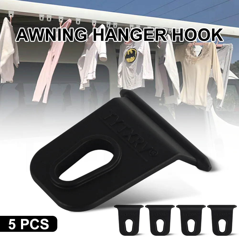

High Quality 5Pcs Awning Hanger Hook RV Awning Hook Ring Clothes Hanger Clip for Caravan Motorhome Camper Accessories