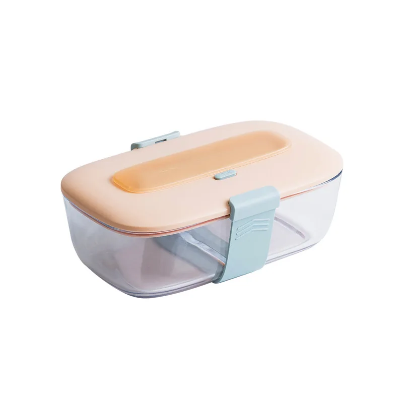 

Портативный Стеклянный Ланч-бокс, коробка bento, коробка для микроволновой печи может разогревать Ланч-бокс, отдельно от обеденной тарелки, со...