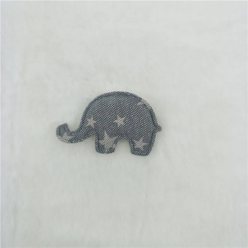 grey elephant 40 шт./лот, многостильные мягкие аппликации для девочек, аксессуары для волос, DIY нашивки для детей для одежды, стикер для рукоделия, DIY Украшение для волос - Цвет: grey elephant