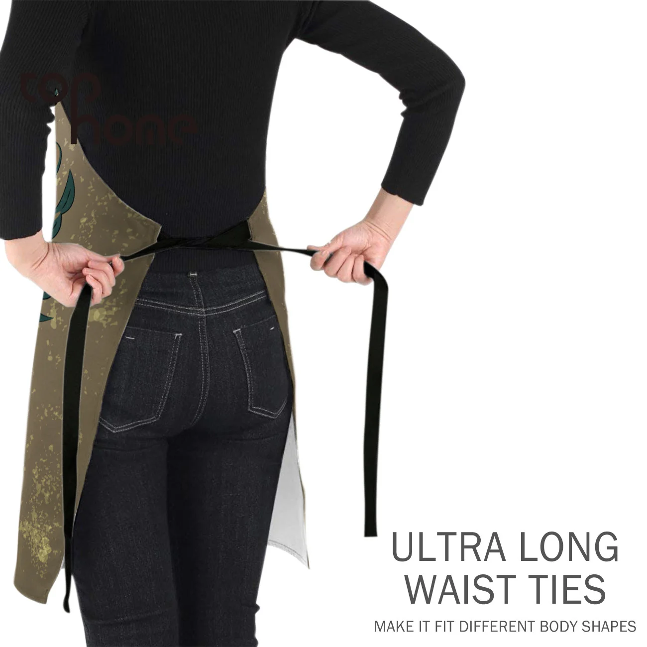 Кухонный Фартук Tophome японские регулируемые брезентовые фартуки без рукавов с