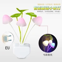 girl bedroom lotus leaf led water grass night light energy saving plug in control induction mushroom lamp decor novelty products