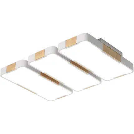 Китайский стиль деревянный светодиодный белый Потолочный светильник