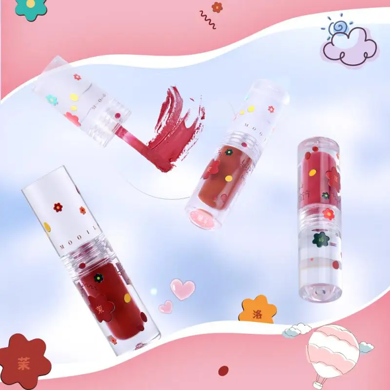 

3 Colors Matte Liquid Lipstick Waterproof Non-marking Lip Gloss Long Lasting Velvet Red Lip Tint Matte Lip Gloss Cosmetics