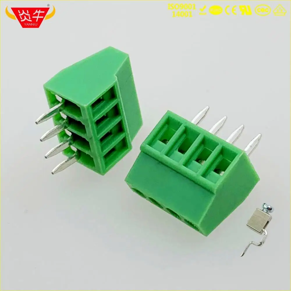 128-2.54-4P KF308 2,54 мм 2PIN PCB Универсальный винтовой клеммный блок DG308 KF128-2.54-2P MPT 0,5/2-2,54-1725656 PHOENIX CONTACT YANNIU - Цвет: 128-2.54-4P