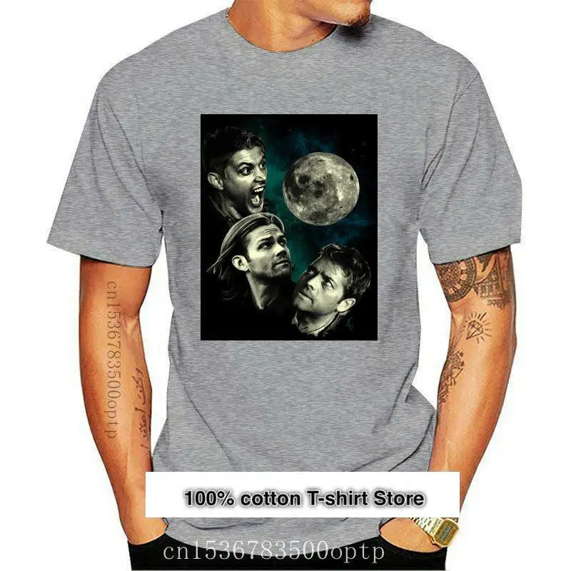 

Camiseta Supernatural de luna llena, camiseta de Dean Winchester Sam Кастиэль, todos los tamanos, camiseta informal de verano