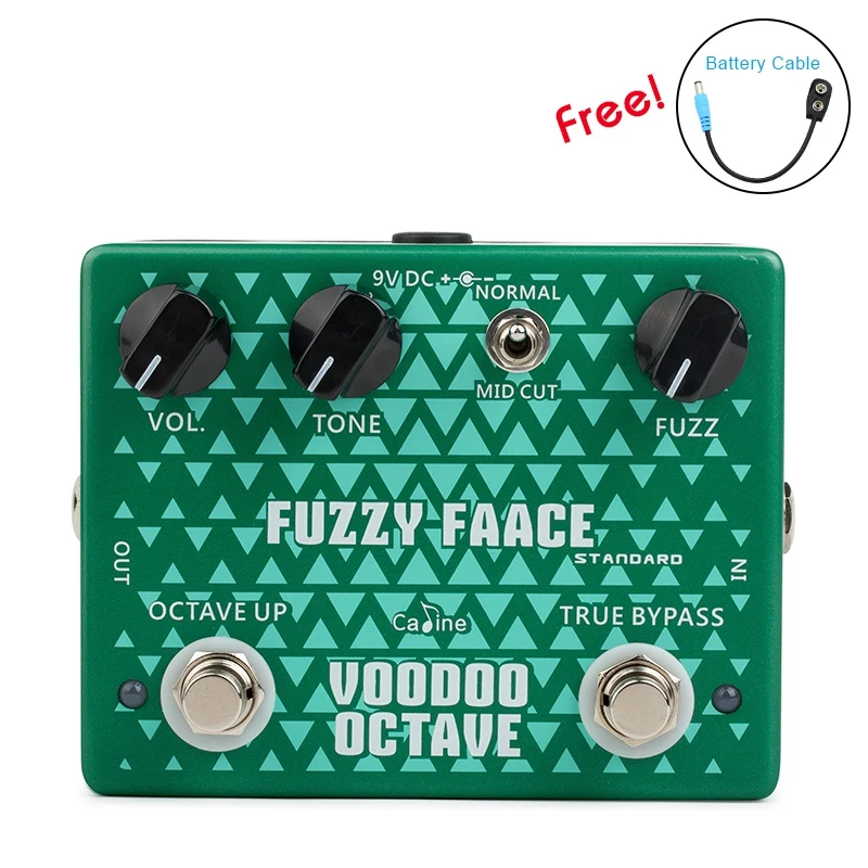 

Effect Pedal CALINE CP-53 Guitar Pedal Fuzzy Face Guitar Effect Pedal Aluminum Alloy Housing Pedal with True Bypass Design