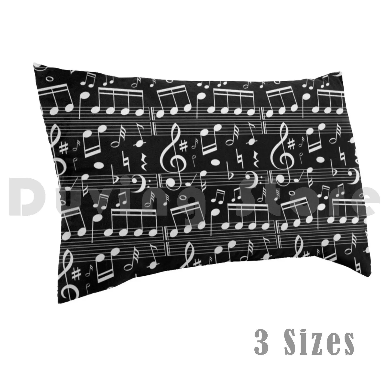 

Musical Notes , Music Player Composer Pianist Gift Pillow Case Printed 50x75 Guitar Guitarist Music Musician