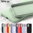 Жидкий силиконовый чехол для Samsung Galaxy A03S A82 A22 A7 2018 A10 A20 A30 A50 A70 S7 Edge S8 S9 S10 Plus, тонкий матовый мягкий чехол