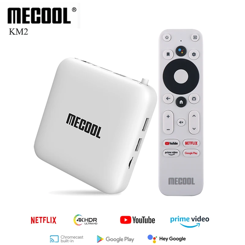 

Mecool KM2 For Netflix 4K Android TV Box Amlogic S905X2 2GB DDR4 USB3.0 SPDIF Ethernet WiFi Prime Video HDR 10 Widevine L1 TVBOX