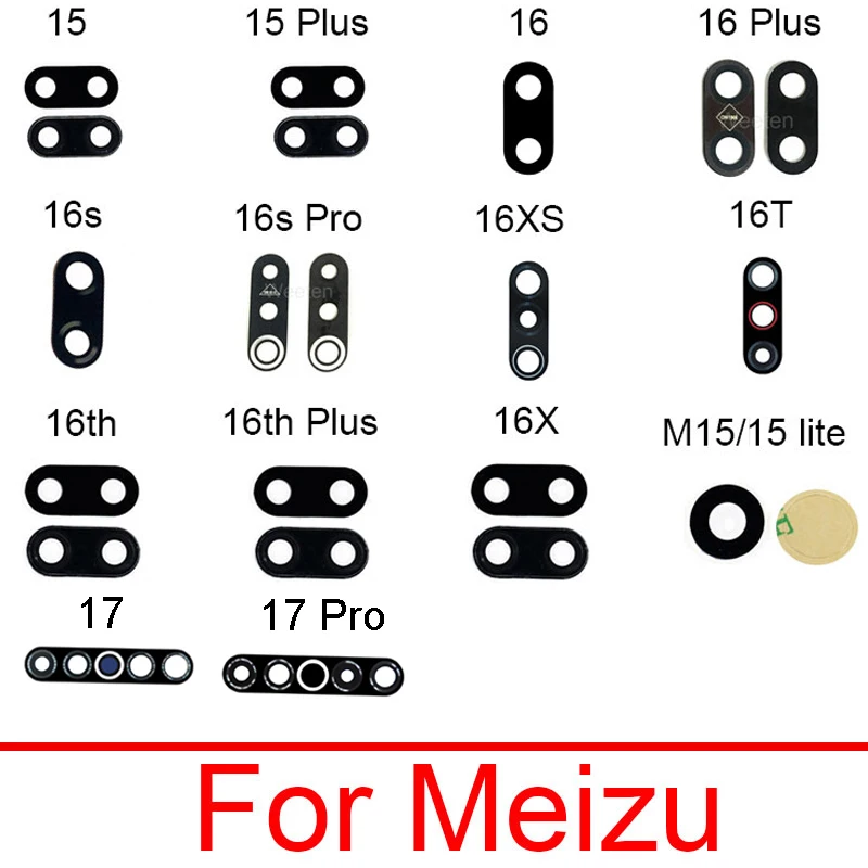 Задняя камера стеклянная крышка объектива для Meizu Note 8 V8 A5 E E2 E3 M15 15 16th 16X X Plus задняя
