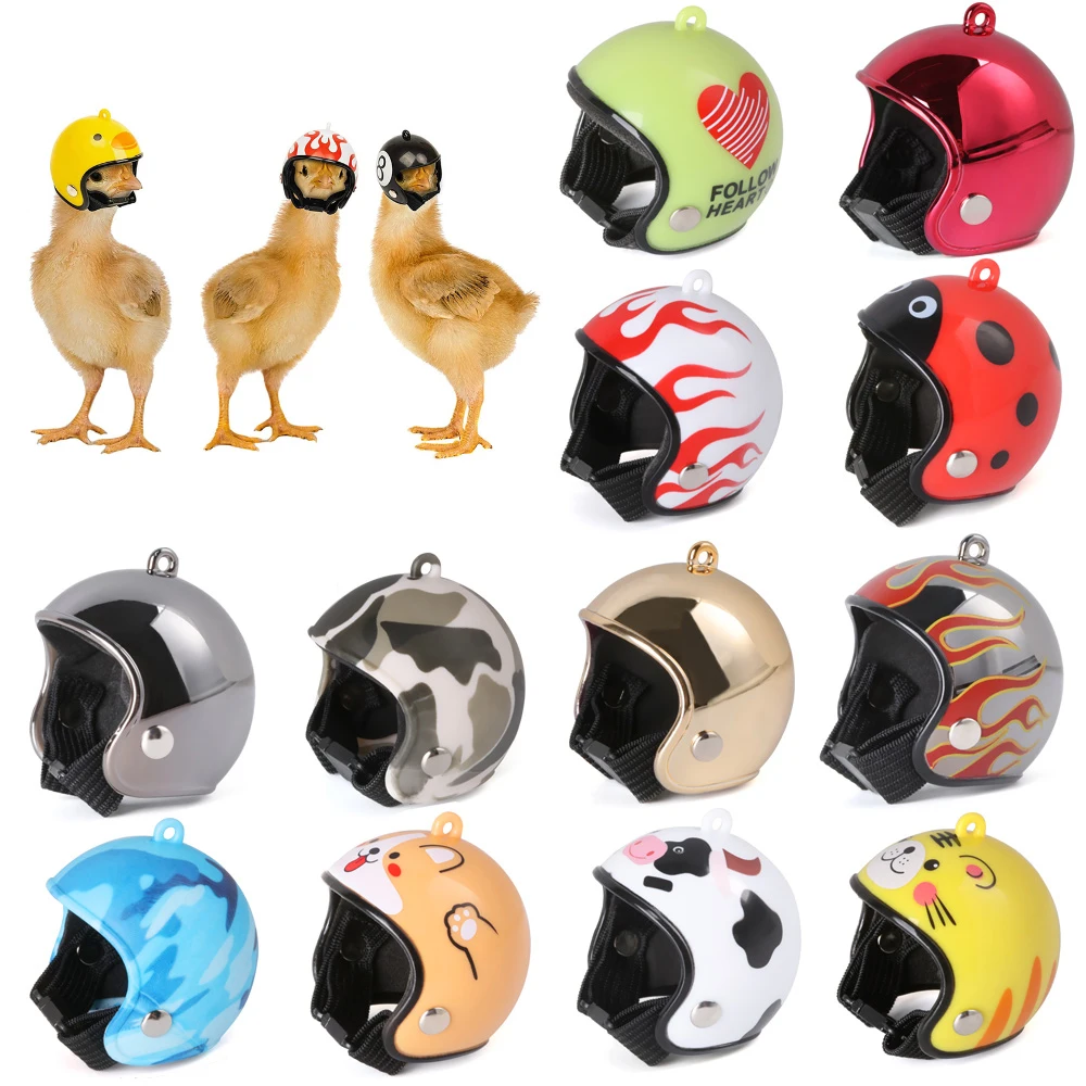 

Pet Chicken Helmet Creative New Product Funny Head Protection Hen Bird Hat Headgear From Being Smashed Gorro Pollo