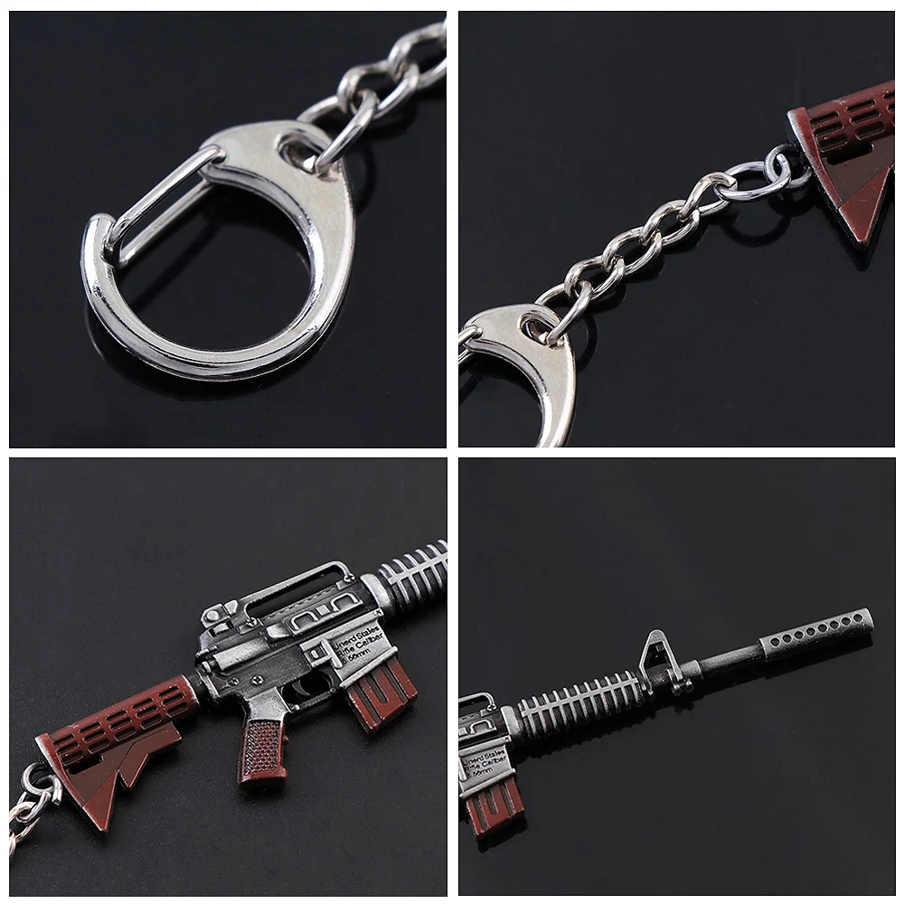 2 шт. 15 стилей 12 см игровой снайперский брелок "Боевые поля" брелок 98K AK47 пистолет из сплава ключей ювелирных изделий Подарок для поклонников PUBG Мужские крючки.