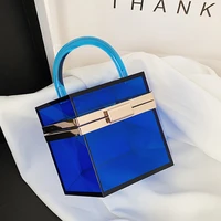 fashion clear acrylic womens handbag designer transparent clutch evening party bags for women 2020 female womens bag purses