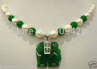 SE214 Бесплатная доставка Оптовая продажа&gt Новый белый жемчуг и зеленый нефрит