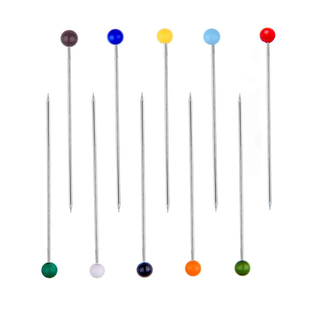 100 шт./кор. швейные булавки стеклянные с шариковой головкой для изготовления
