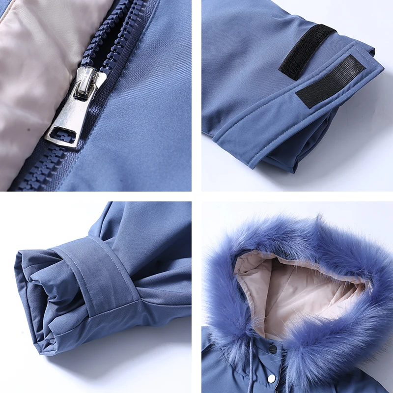 

Plus Size Women's Witner Long Jacket Loose Casual Parkas Woman Hooded With Fur Collar Thick Cotton Padded Solid Female Coat 2020