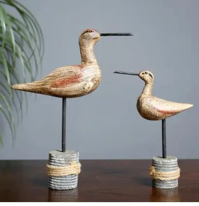 1 пара американских деревенских декоративных деревянных птиц креативная