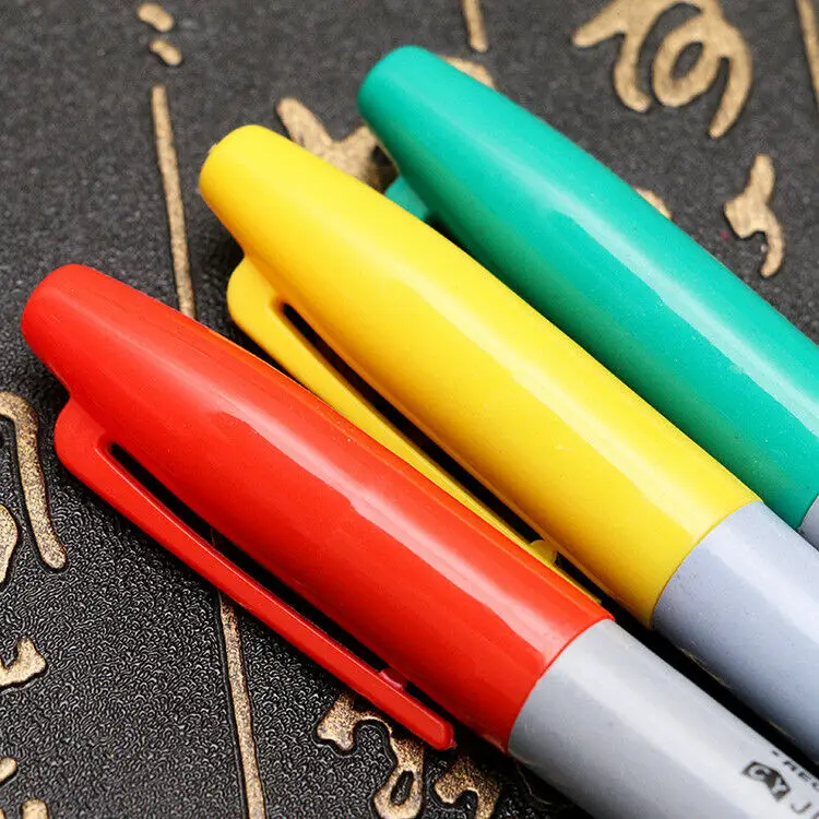 

ATOMUS 6pcs Professional 3DColor Tattoo Skin Marker Marking Scribe Pen Tattoo Supplies Non-Toxic for Make up Tattoo Beauty