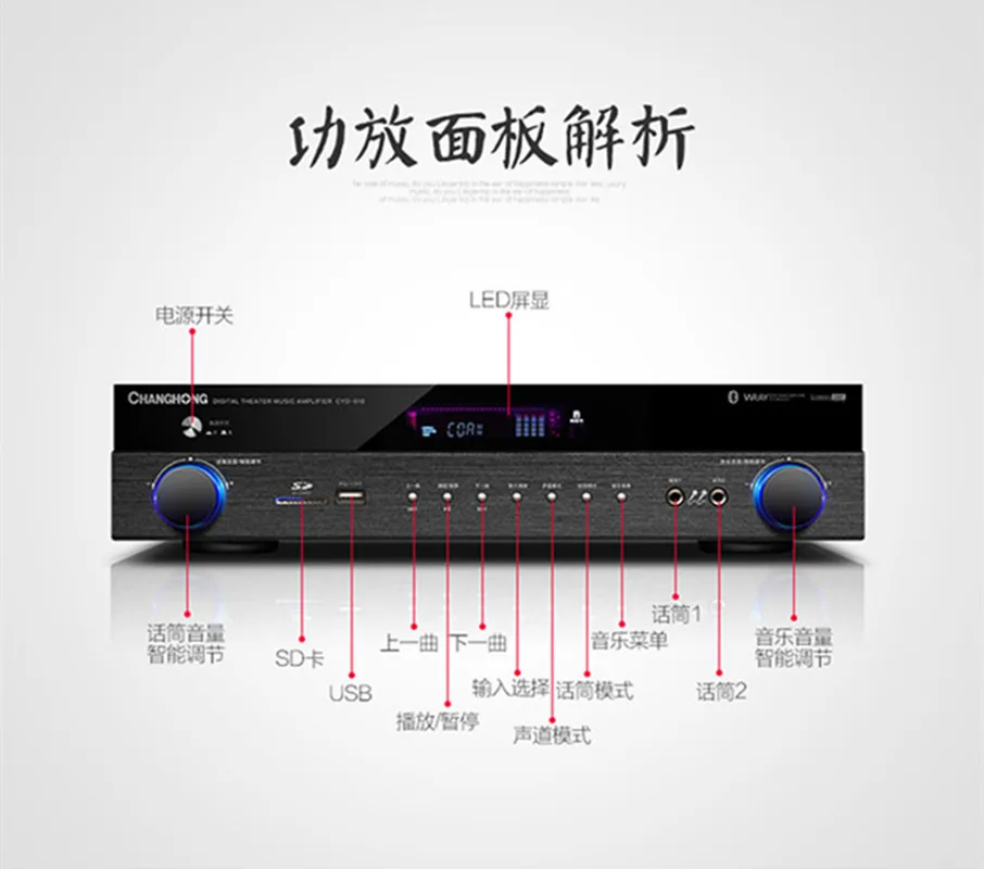 C12 AV усилитель 5,1 канал 900 Вт HD HDMI-ARC Bluetooth караоке волокно коаксиальный APE без потерь HIFI двойной микрофон USB усилитель