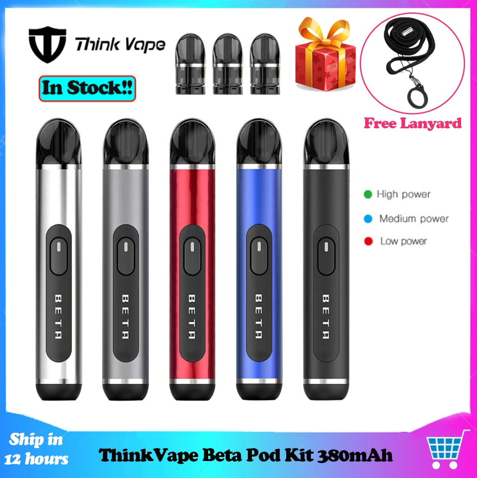 Набор для вейпа Think Vape Beta Pod встроенный аккумулятор 380 мА/ч 1 2 мл многоразовый вейп