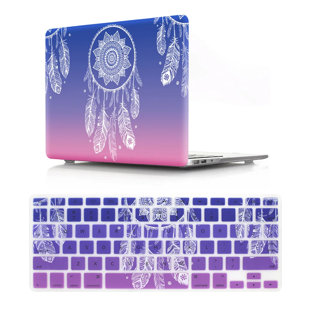 Чехол HRH для клавиатуры Ловец снов Жесткий 2 в 1 Mac Pro Retina13 12 15Air 13 Touch Bar A2159 A2141 A2289