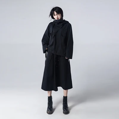 Женский свободный костюм с капюшоном и длинным рукавом осень 2020 | Женская одежда