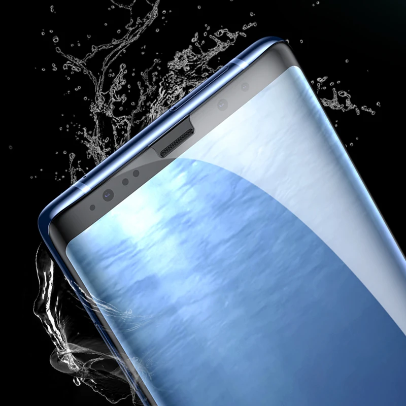 Ультрафиолет закаленное стекло для samsung Note 10 Plus S9 S10 20D полный жидкий клей УФ экран