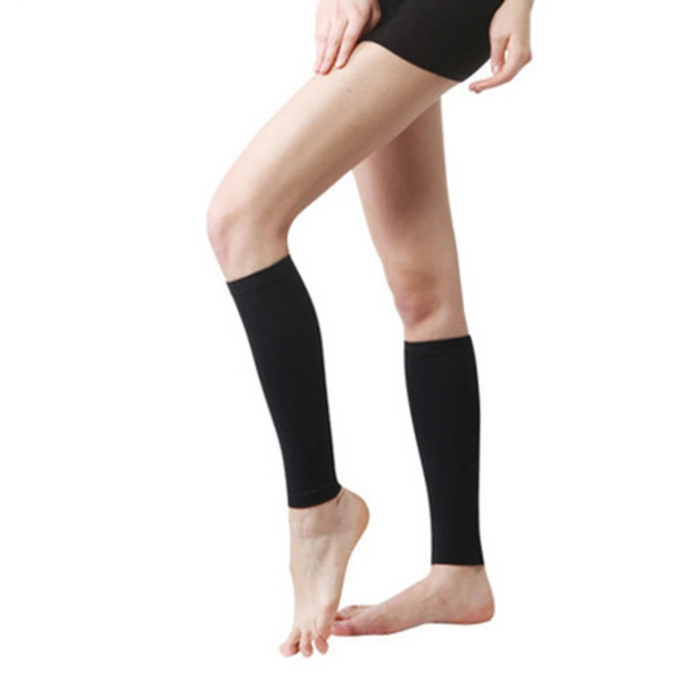 1Pair Sports Calf Support Sleeves Leg Footless Compression Socks Compression Leg Sleeve Relieve Varicose High Elastic Leg warmer