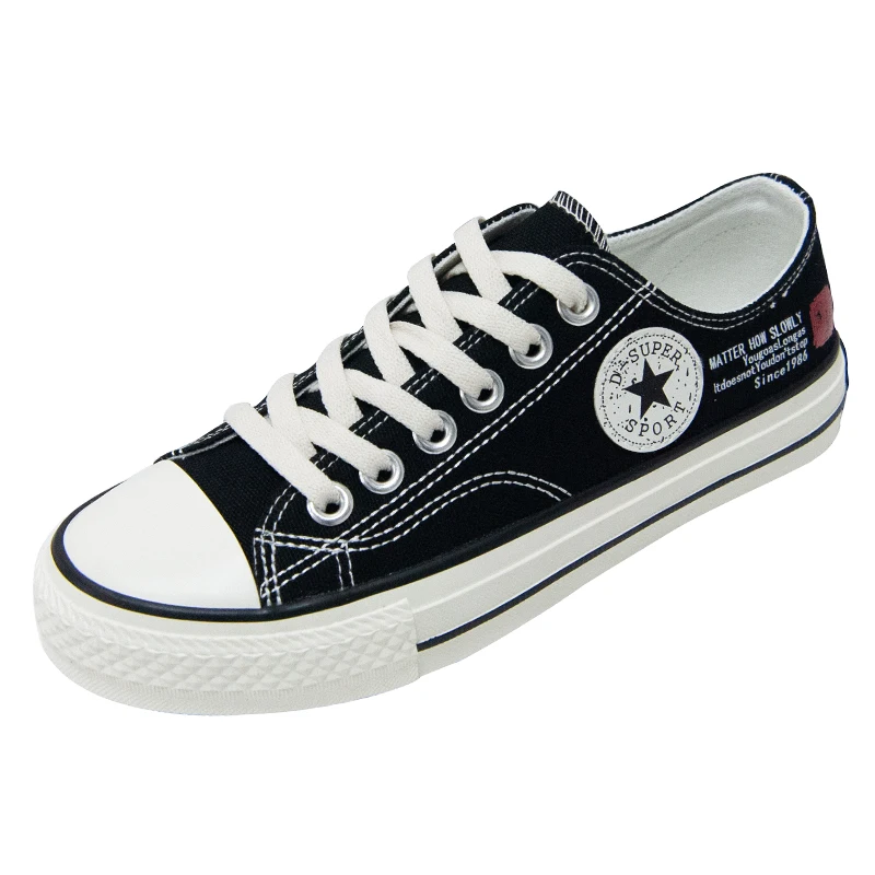

2020 new black canvas shoes female student cloth shoes Korean version of ulzzang ball shoes all-match casual shoes
