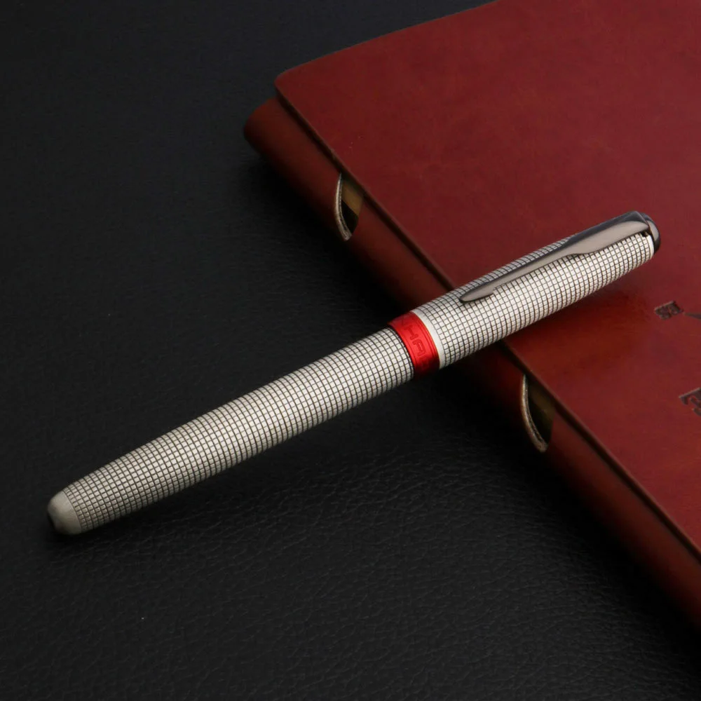 JINHAO 75 Роскошная качественная классическая перьевая ручка металлическая красная