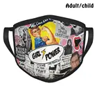 Коллаж для феминизма модный принт смешная Pm2.5 многоразовая маска для лица феминизм феминистский коллаж девушка Сила Розовый райот борьба за права женщин