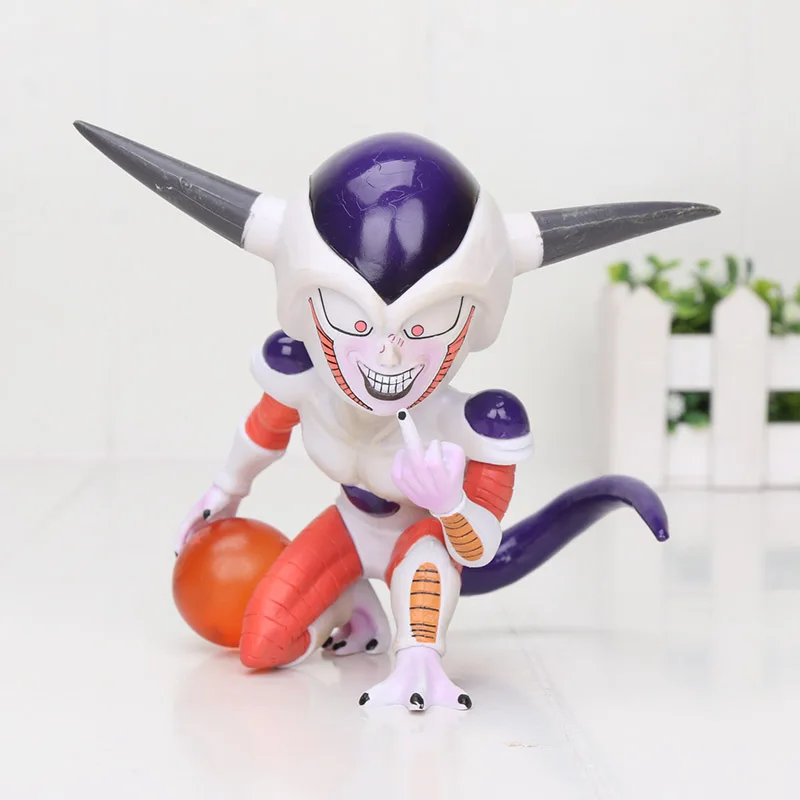 new freeza in bag 11 см аниме Dragon Ball Fighter Z Majin Buu Cell ПВХ фигурка игрушки модель малыш Buu Freeza frieza Fina из - Цвет: new freeza in bag