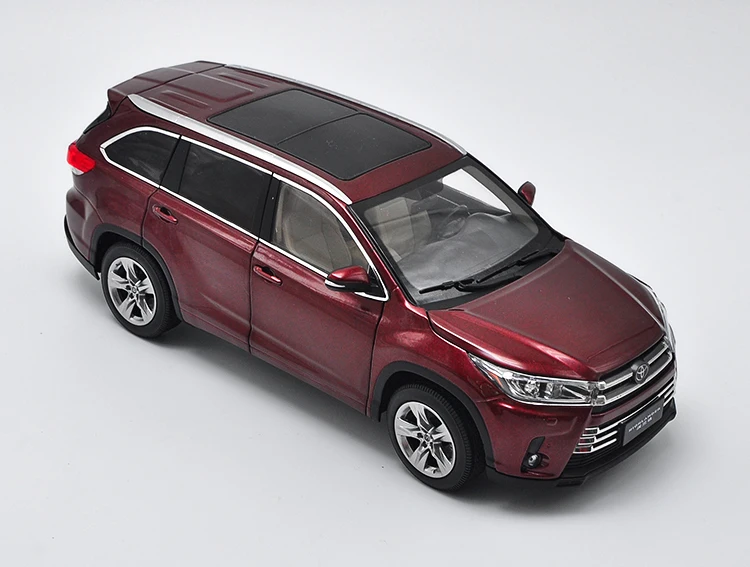 Exquisite gift 1:18 Toyota new Highlander alloy model,simulation die-cast metal collection decoration model,free shipping