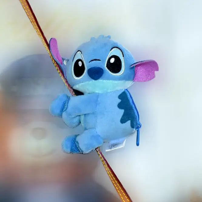 Синий Мультфильм милый стежок Винни Медведь dumbo плюшевые игрушки Маленькая подвеска нулевой кошелек детские мягкие игрушки животные рождественские подарки на день рождения - Цвет: Синий