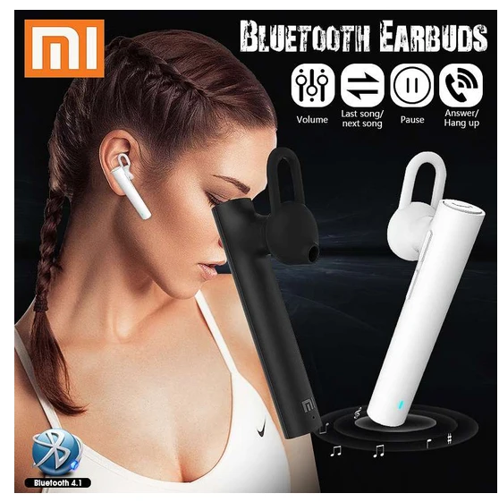 100% оригинальные Bluetooth-наушники Xiaomi гарнитура Молодежные наушники Bluetooth 4 1 Mi LYEJ02LM