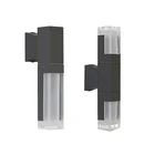 Открытый водонепроницаемый датчик движения светодиодный настенный светильник двуглавый акриловый абажур бра сад балкон коридор крыльцо светильники