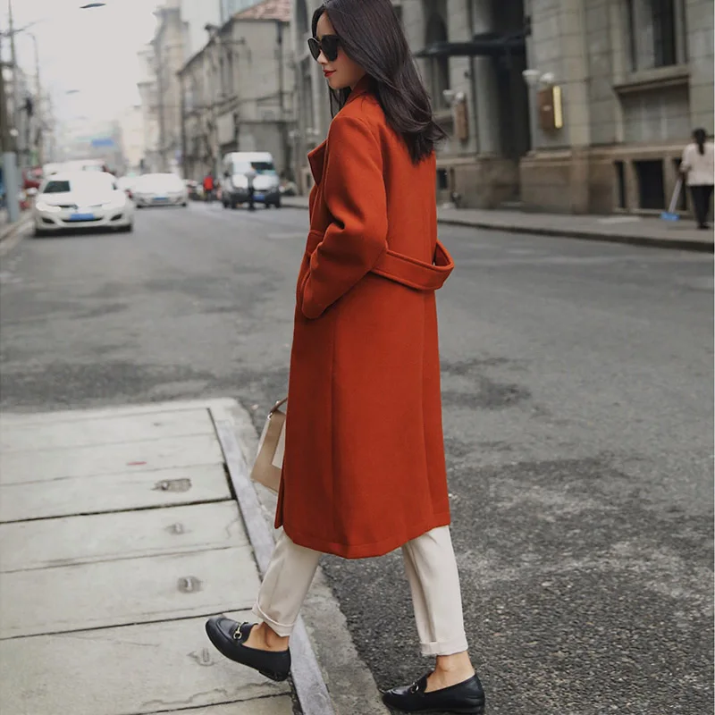 Осенне зимние женские шерстяные пальто 2019 Корейская версия высококачественные