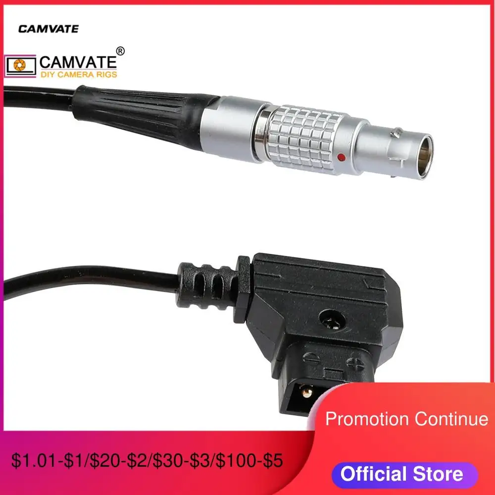 CAMVATE Стандартный вилка D Tap с LEMO FGG 0B 2 Pin типа папа спиральный Мощность кабельный