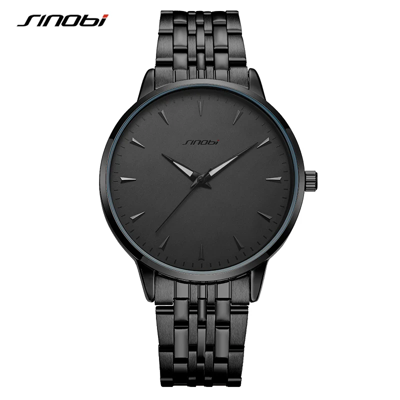 

SINOBI Top Brand Luxury Business Watch Men Relogio Maculino Fashion Stainless Steel Waterproof Male Watch Clock Reloj Hombre