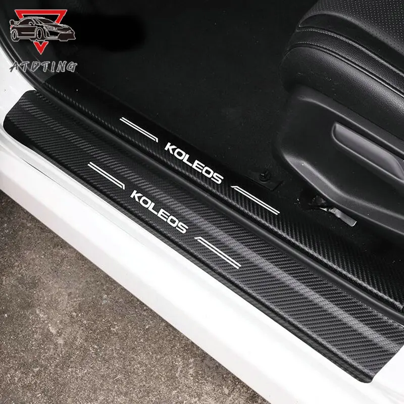 Автомобильный Стайлинг для Renault Koleos 2019 2020 кожа углеродное волокно порог
