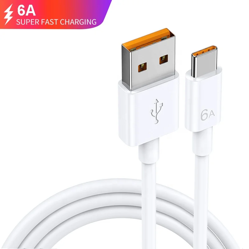 

6a Super Fast Charging Usb C Cable Data Line 1m 2m 3ft 6ft Typec Usb Cable For Huawei Super Fast Charger Typec Usb Cable