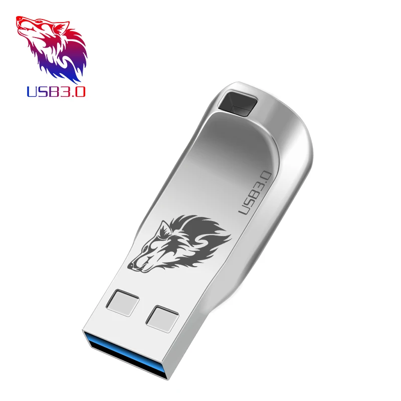 silver Usb флеш-накопитель 64 Гб/3,0 Металлический накопитель 32 ГБ Флешка 16 ГБ/8 ГБ/128 ГБ usb флешка подарок usb флэш-накопитель - Цвет: silver
