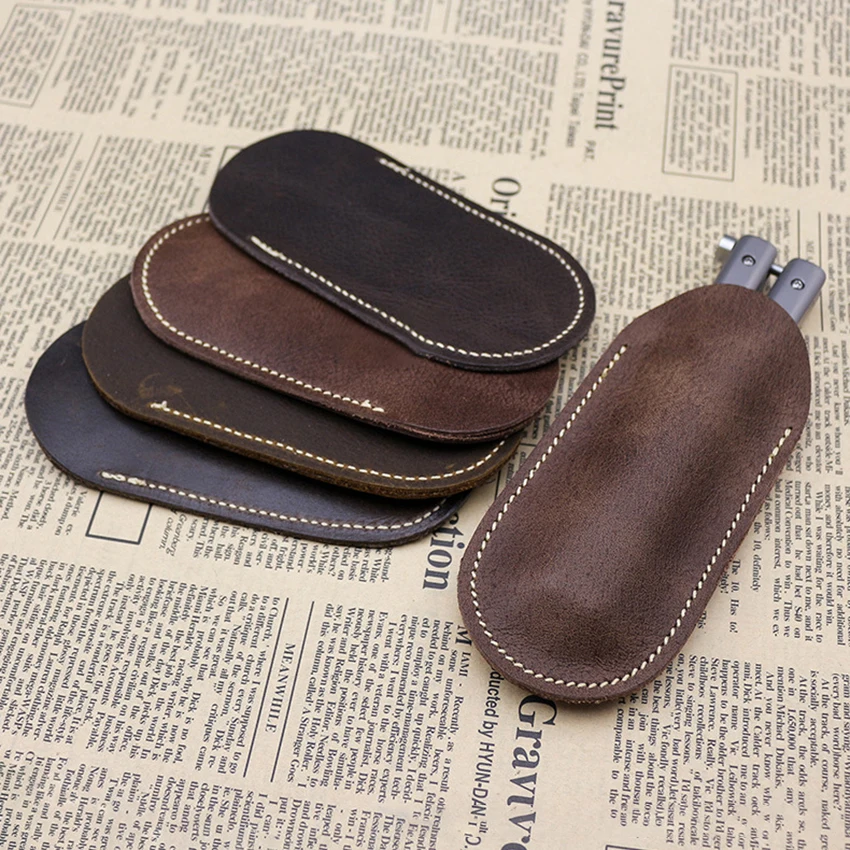 Карманный держатель для ножа бабочки кожаный маленький нож футляр ножи