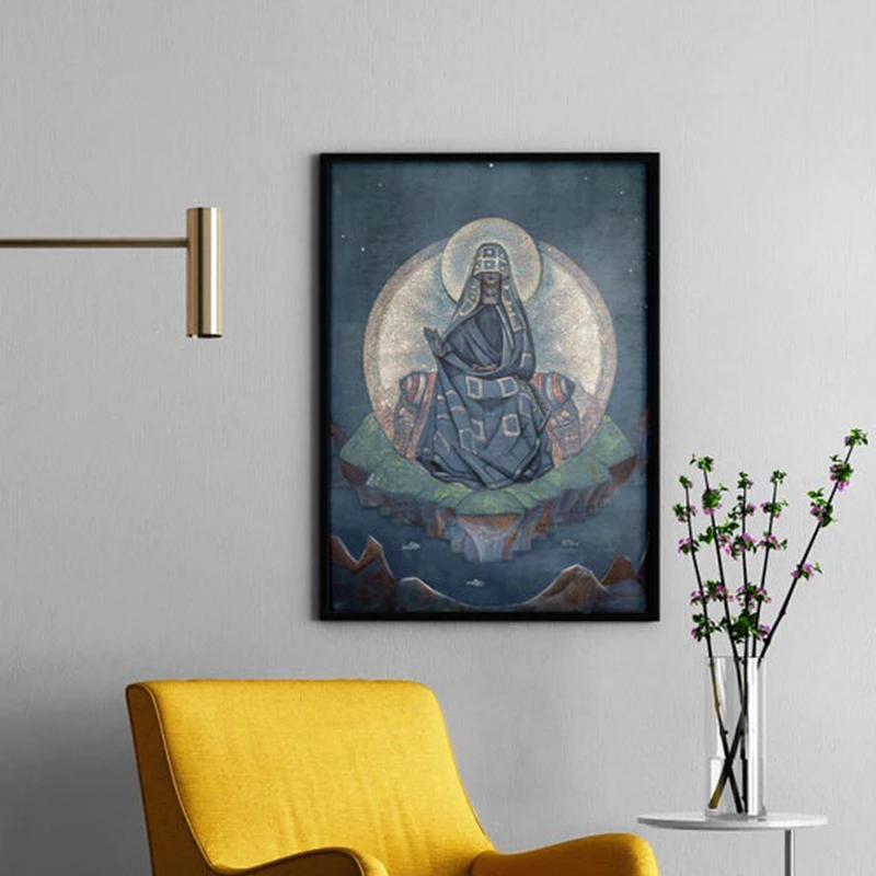 Винтажный постер с изображением матери мира картина Николая родиха Дева Мария