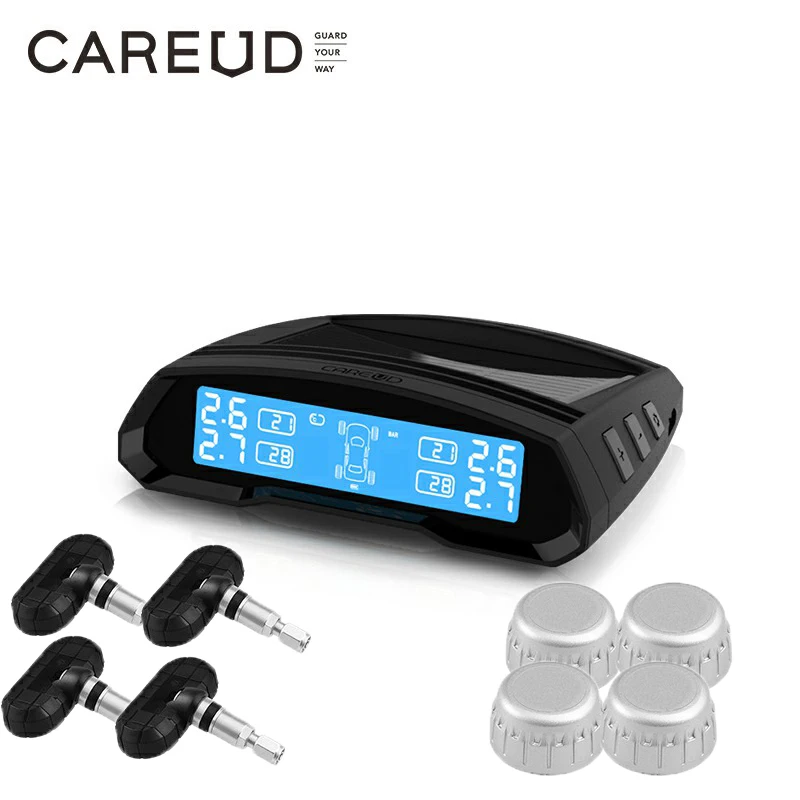 TPMS Солнечная энергия автомобильная система контроля давления в шинах