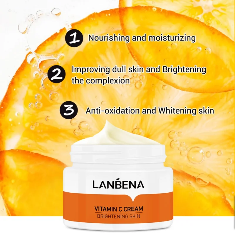 

Face Cream Vitamin C Whitening Creams Nourish Brighten Remove Freckle Improving Dull Skin Anti Aging Hyaluronic Acid