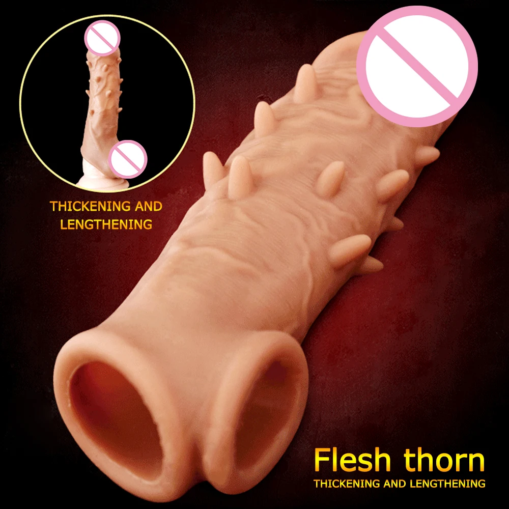 Реалистичные презервативы с поддержкой эрекции YUECHAO рукавом для пениса мужчин