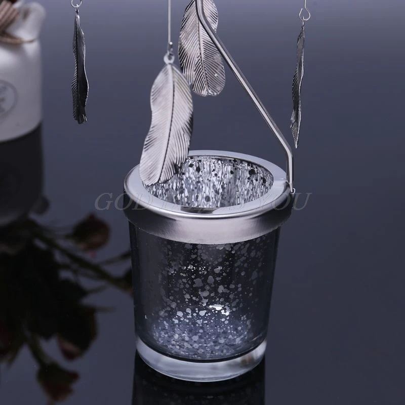 Звездчатый Кап-вращающийся карусель поворотный Свечи Tealight металлическая стойка держатель