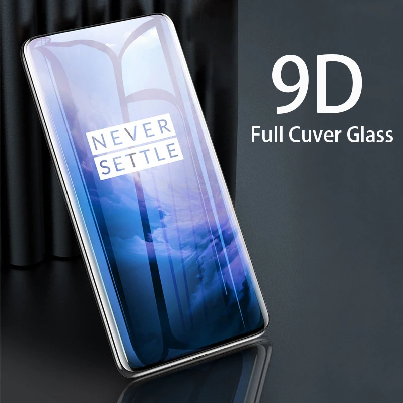9D закаленное стекло для Oneplus 7 Pro полное изогнутое покрытие протектор экрана One Plus 1